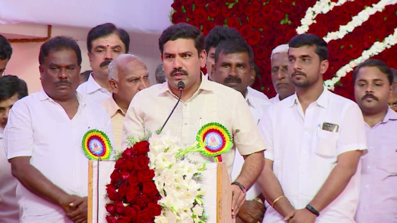 B.Y.Vijayendra, General Secretary of BJP Yuva Morcha Speech @  Punyasmarane, SS Math -19.01.2020