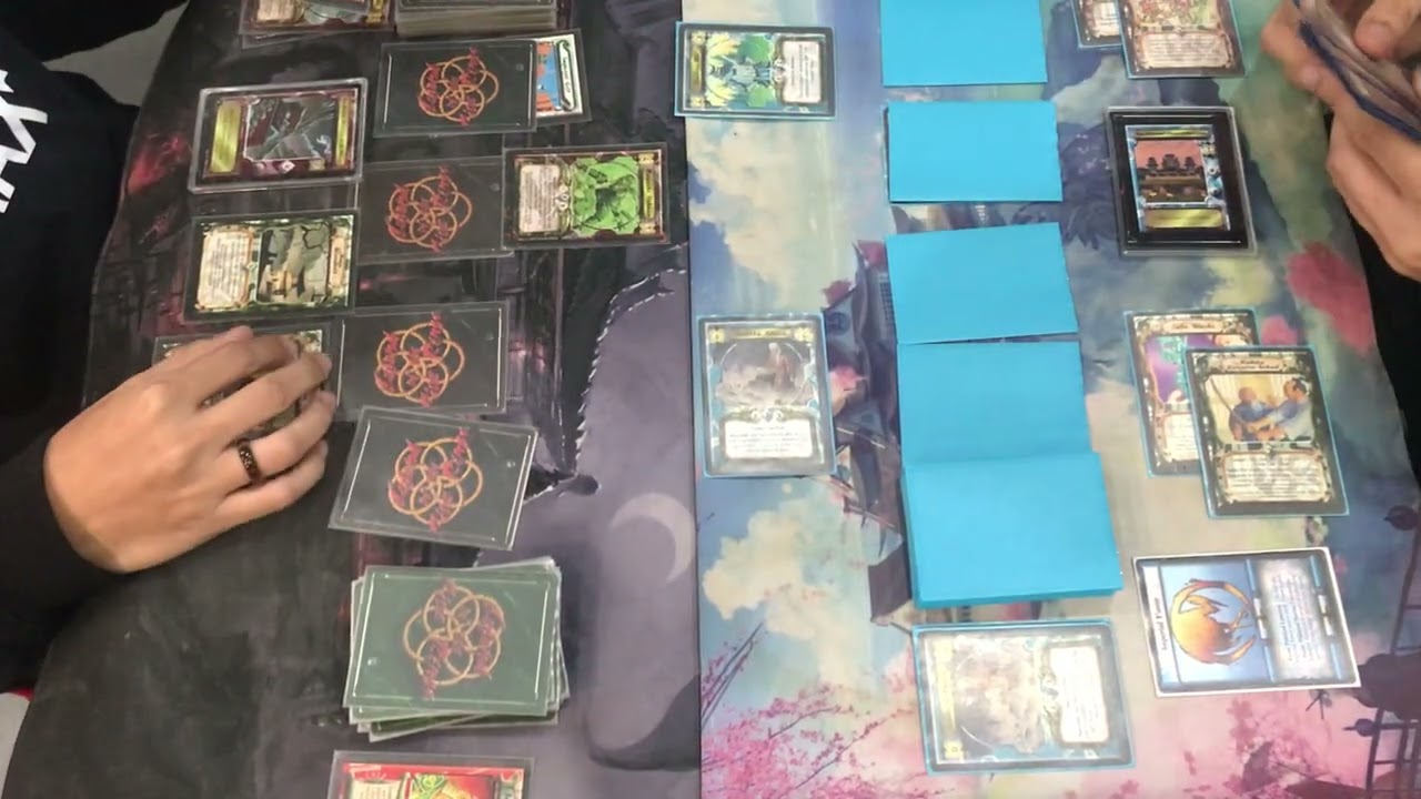 L5R CCG: Josephine Cup – Ninja Scorpion (Left) vs Duel Crane (Me, right) – Clan Wars