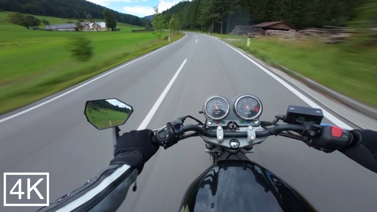 Mountain run | SUZUKI GS 500 | POV RIDE [4K]