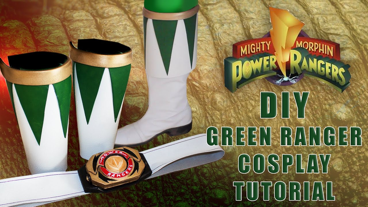 DIY GREEN RANGER COSPLAY TUTORIAL POWER RANGERS / HOW TO MAKE