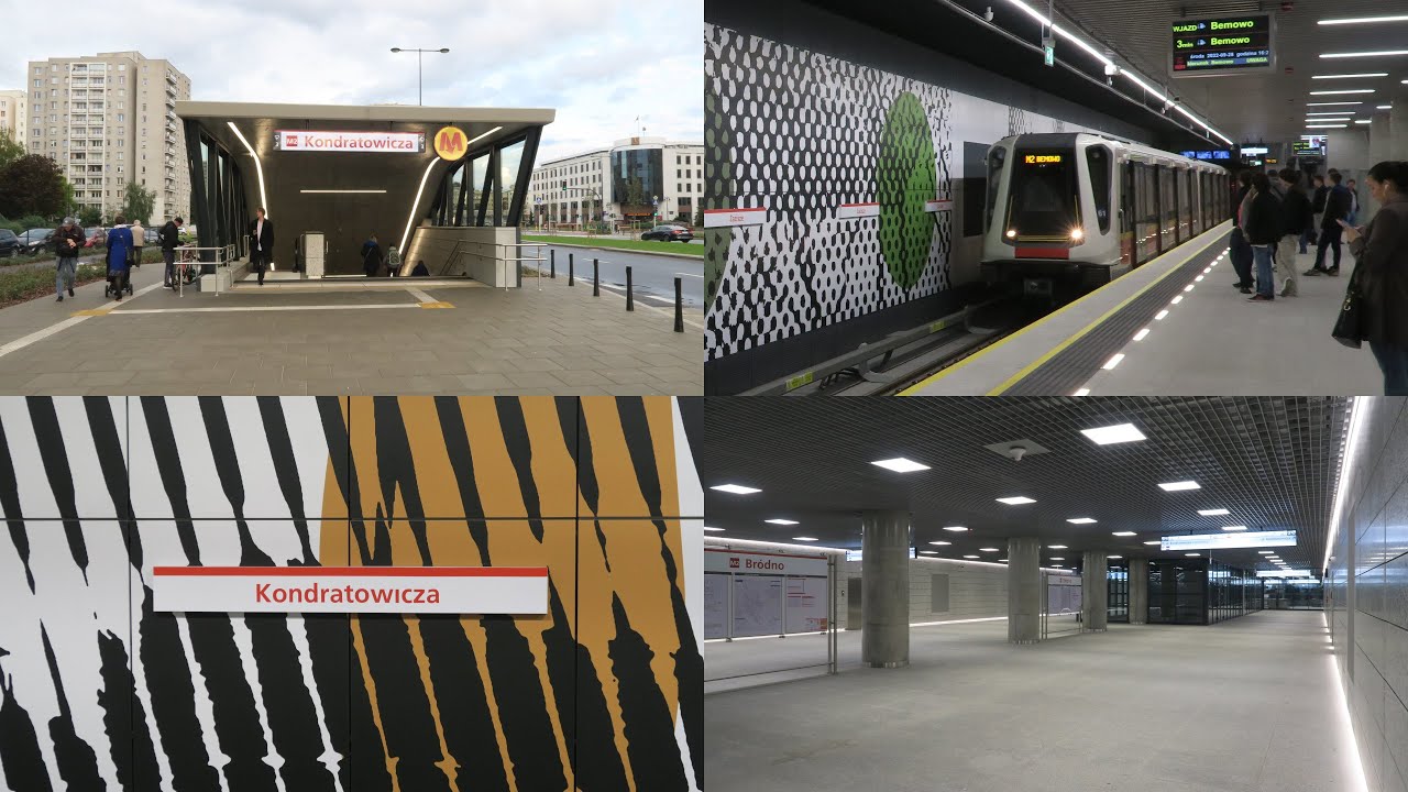Metro Warszawskie - Najnowsze stacje na linii M2 (Bródno, Kondratowicza i Zacisze)
