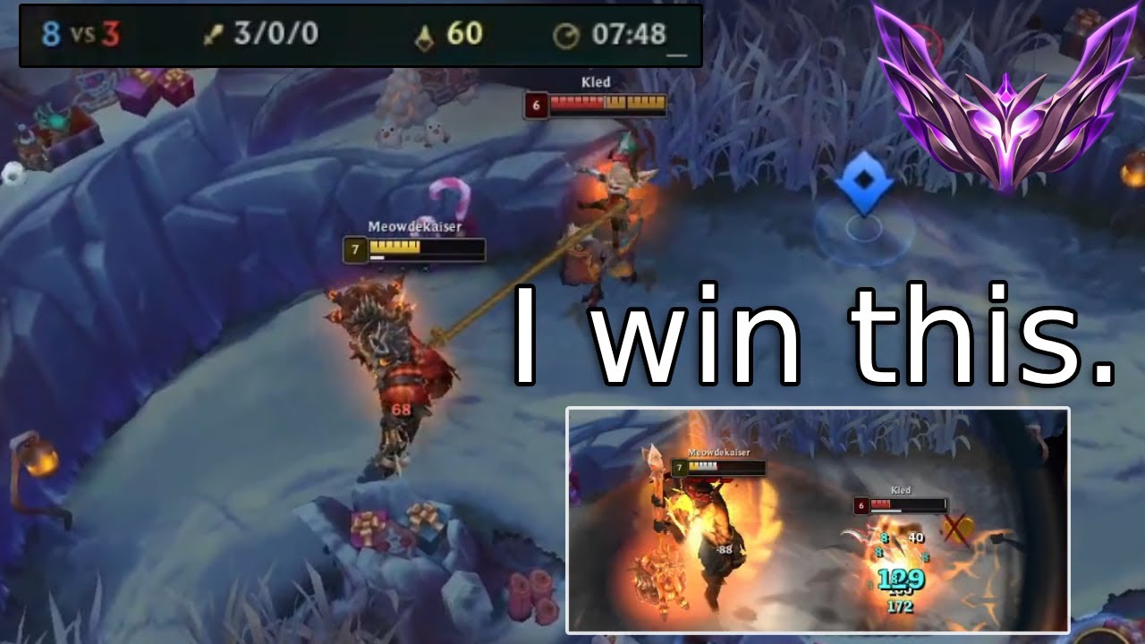 me press R, train go brrrr [ Mordekaiser Gameplay vs. Kled ]