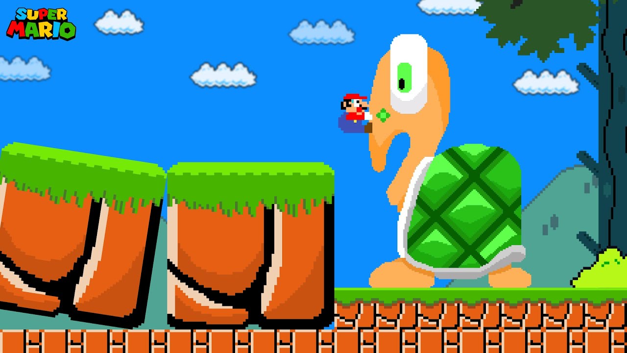 When Everything Mario Jumps On Gets BIGGER!