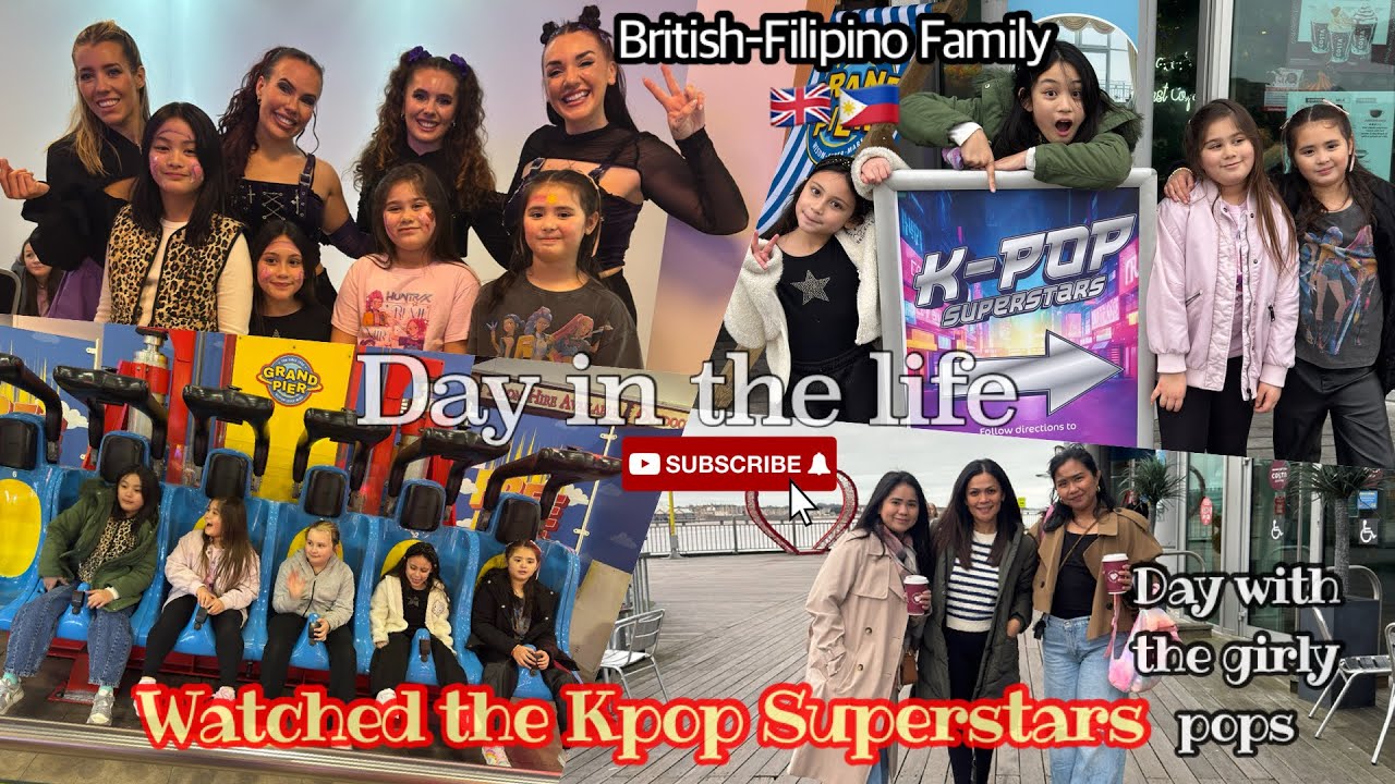 Day in the life Uk| Day with the girlypops| watched the kpop Superstars + rides