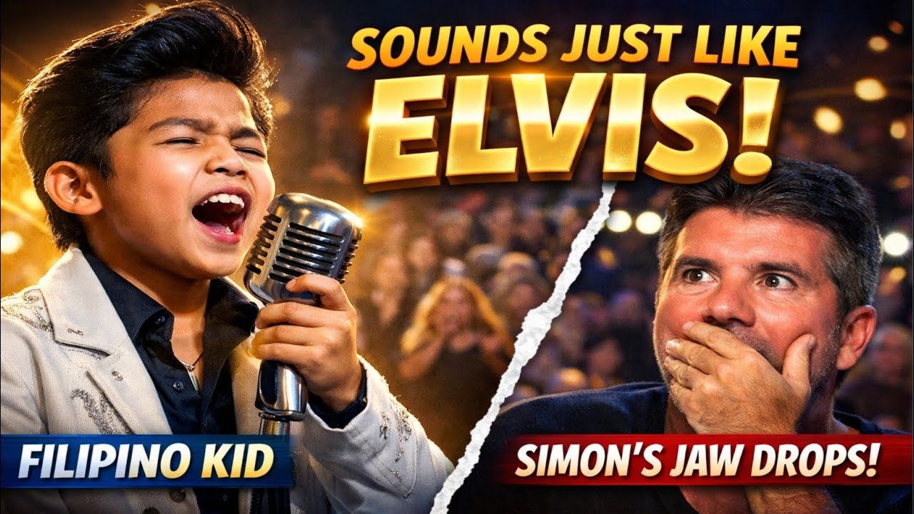 Simon Cowell STUNNED by 10-Year-Old Filipino Boy Singing Elvis Presley