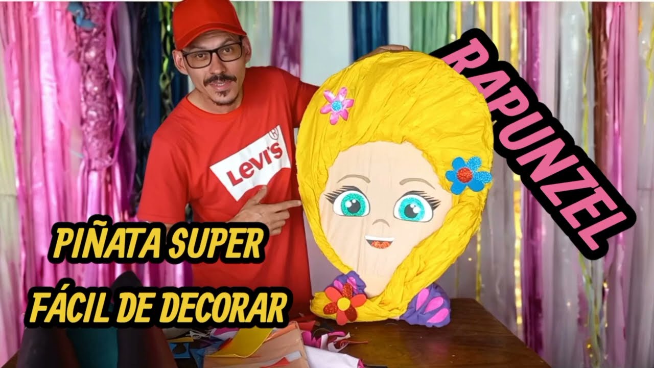 Piñata RAPUNZEL SiN Usar MOLDE #princess #decoration #decor#creative #youtube #youtuber#viral#shorts