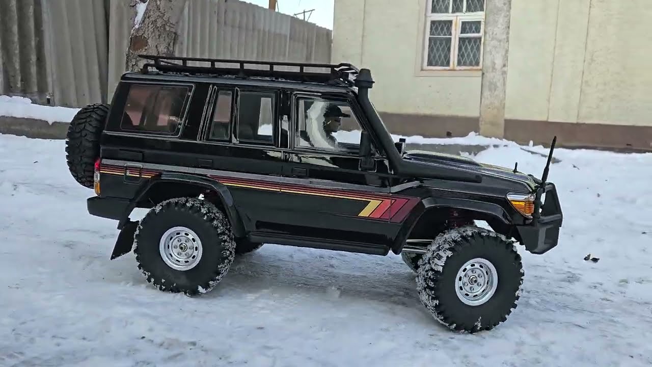 Offroad snow trail adventure Rgt Ex86190 Toyota Lc76 #rcoffroad #offroad #asmr 