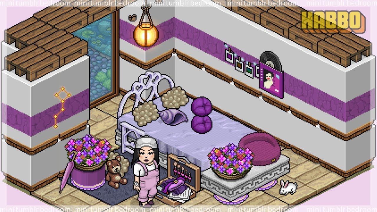 HABBO: mini Tumblr Bedroom