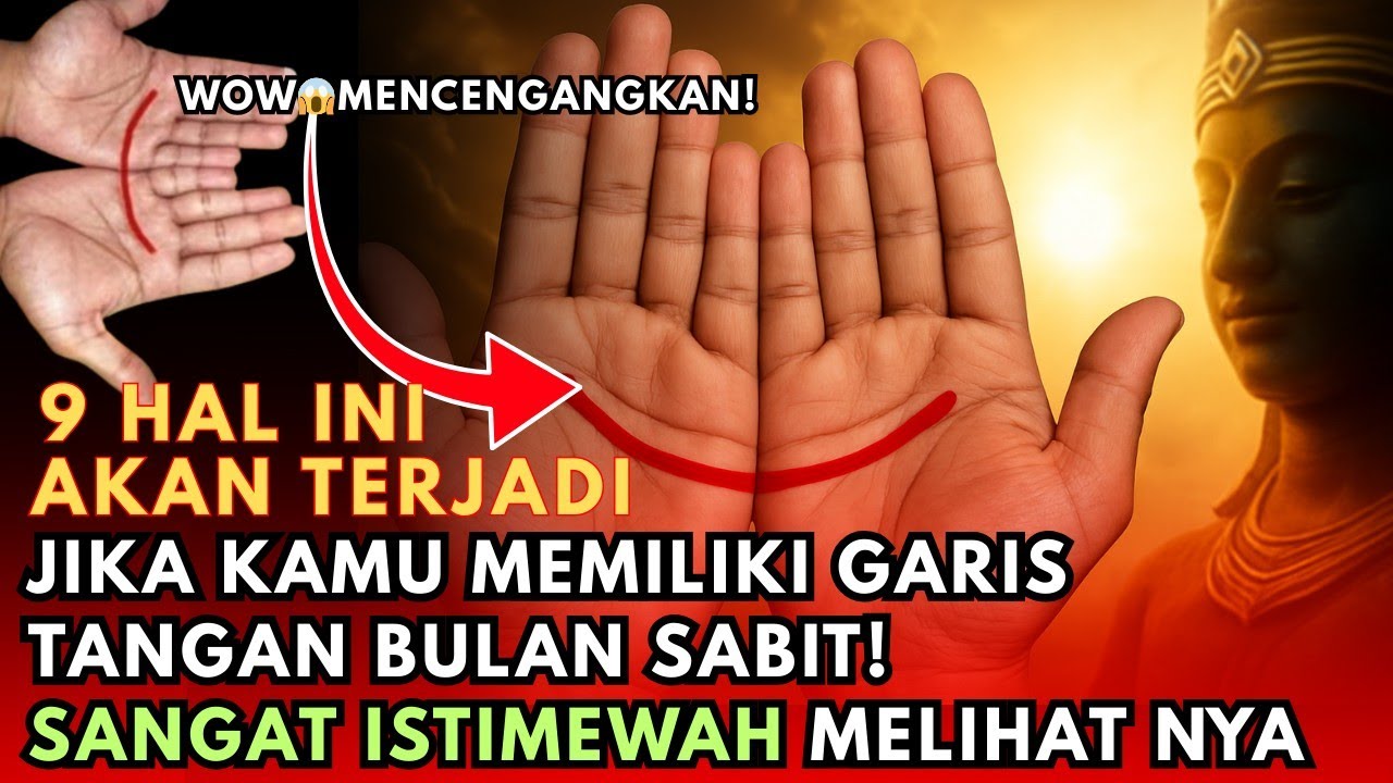 JIWA TERPILIH💫KETURUNAN LELUHUR SAKTI !! INI 9 KEISTIMEWAAN GARIS TANGAN BULAN SABIT!🚀