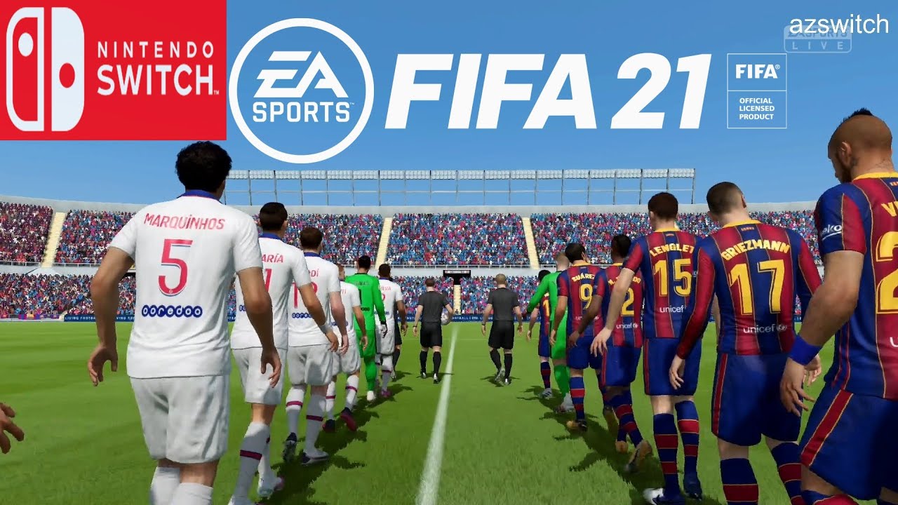 FIFA 21 Legacy Edition  - FC BARCELONA Vs PSG - Nintendo Switch Gameplay
