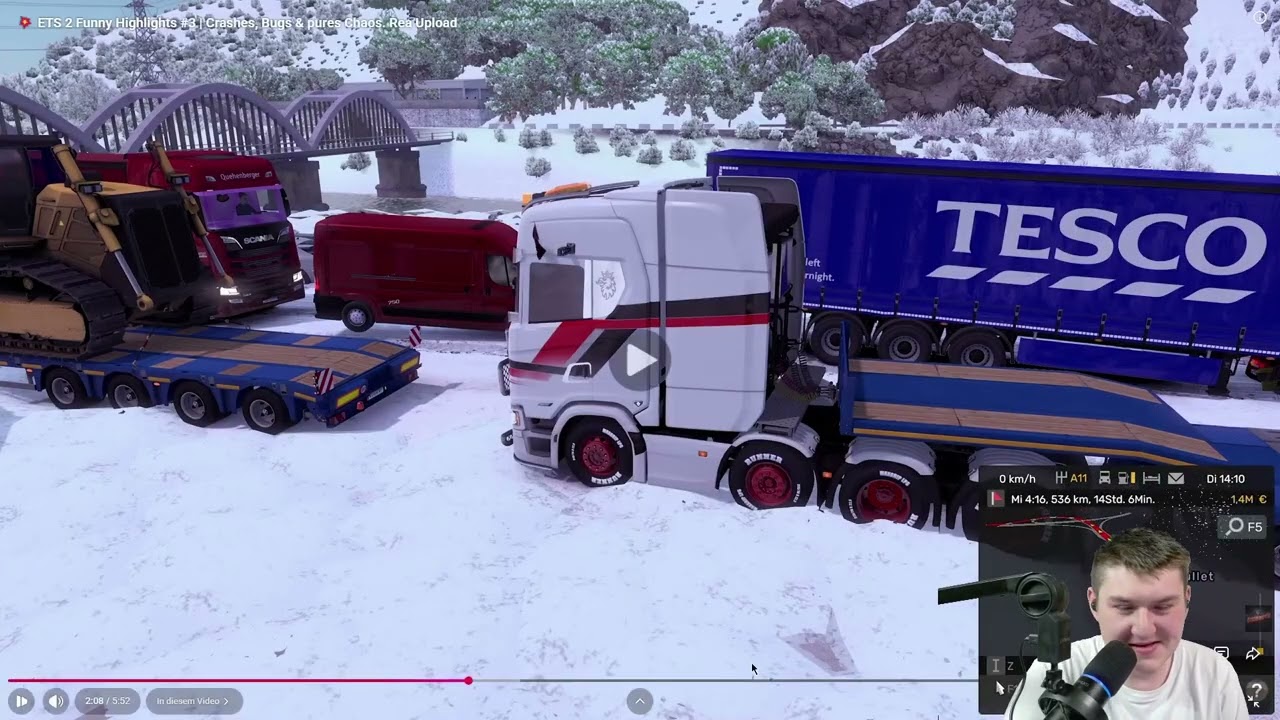 (Niklas Reaktion)💥 ETS 2 Funny Highlights #3 | Crashes, Bugs & pures Chaos. Rea Upload