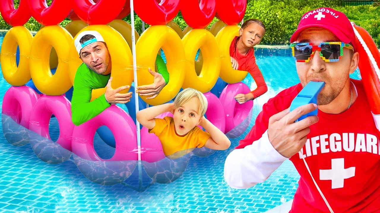 Kids learn safety rules in the pool