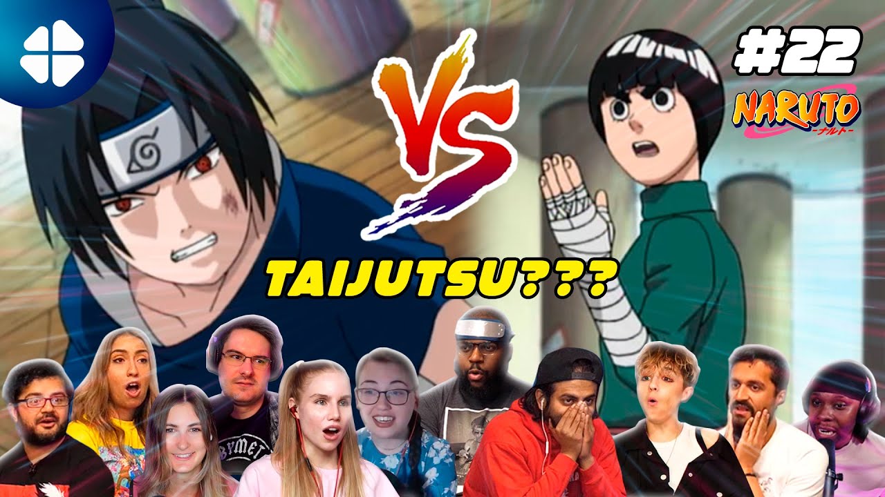 Rock Lee Humiliates Sasuke: Naruto Ep. 22 Reaction Mashup | Chunin Challenge: Rock Lee vs. Sasuke!