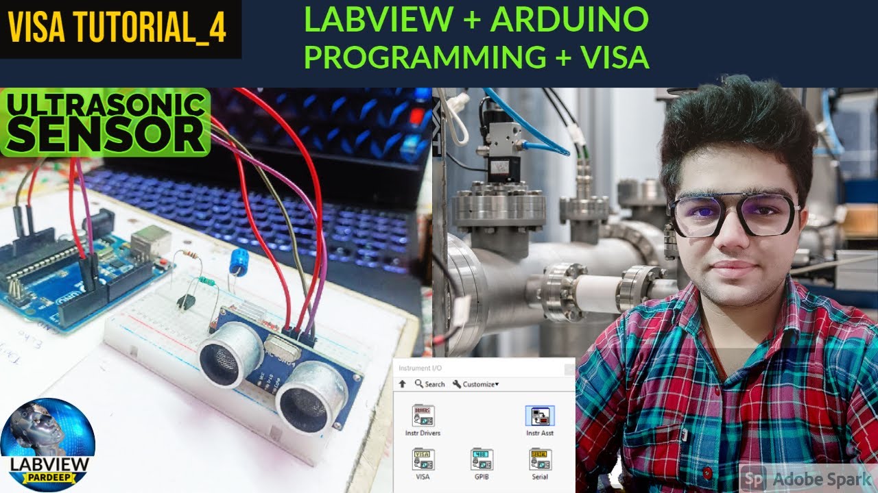 Учебное пособие LabVIEW VISA 4 | Ультразвук + программирование Arduino | LabVIEW + программирован...
