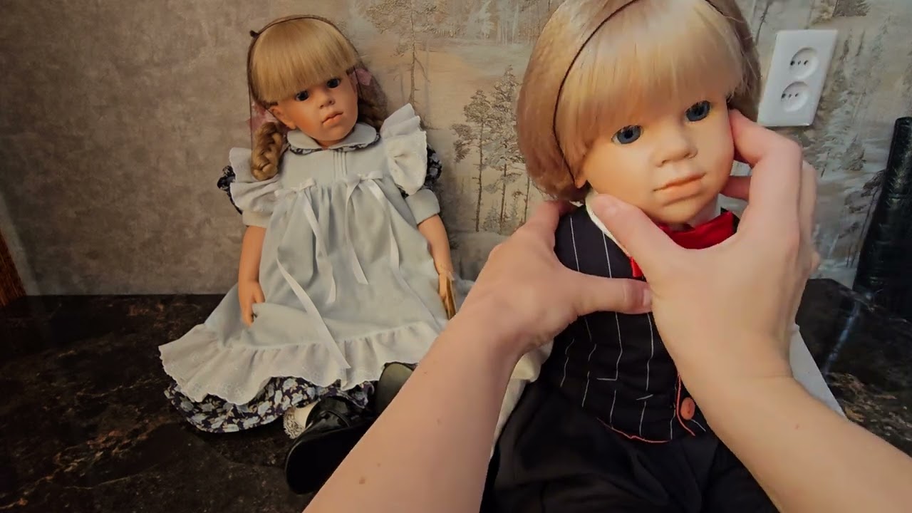 Обзор немецких кукол от Hildegard GunZel, мальчик и девочка. #doll #кукольныймир.