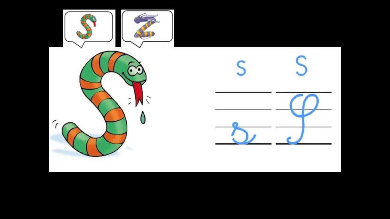 la lettre S le son s ou z, le serpent chez les alphas