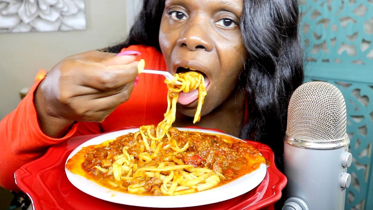 Spaghetti ASMR Eating MOUTH SOUNDS