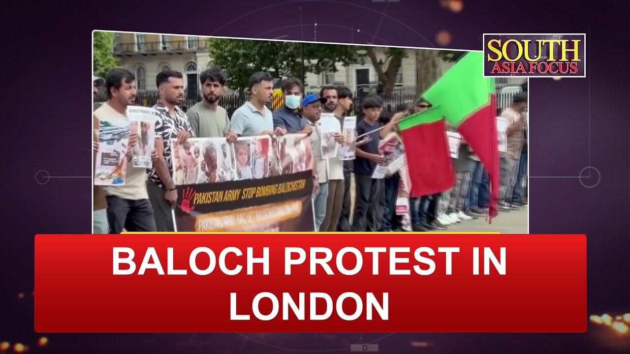 Baloch protest in London over Surab airstrike, demand for international probe