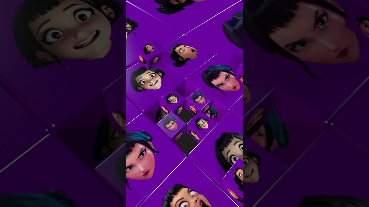 Kpop Demon Hunters 3D Shorts |Face Ball Rolling16 #kpop #shorts #animation #3D #demonhunters #roblox