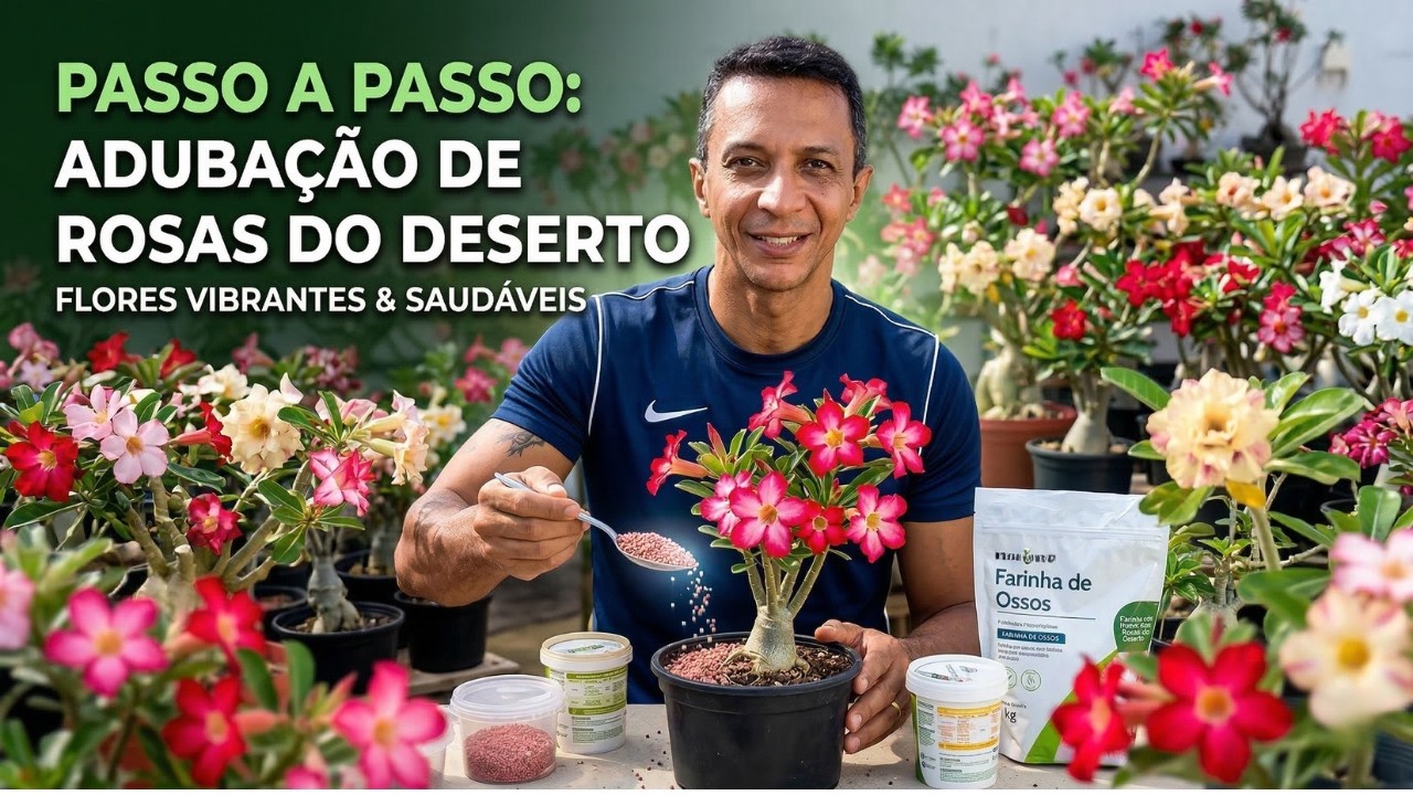 Se você tem Rosa do Deserto, PRECISA aprender essa adubação