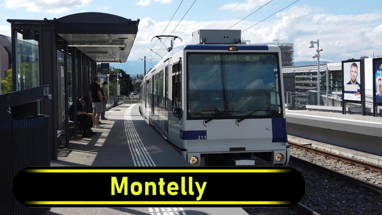 Metro Station Montelly - Lausanne 🇨🇭 - Walkthrough 🚶