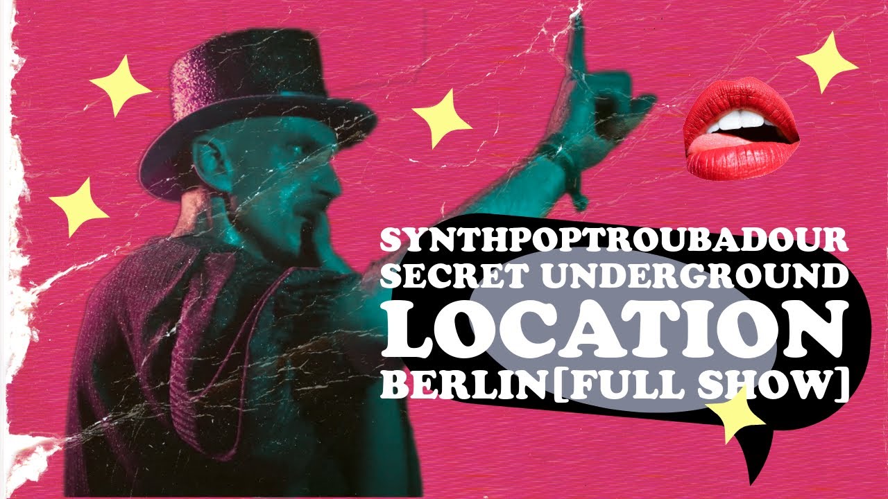 Synth Pop Troubadour, live in Berlin [Secret Underground Location]