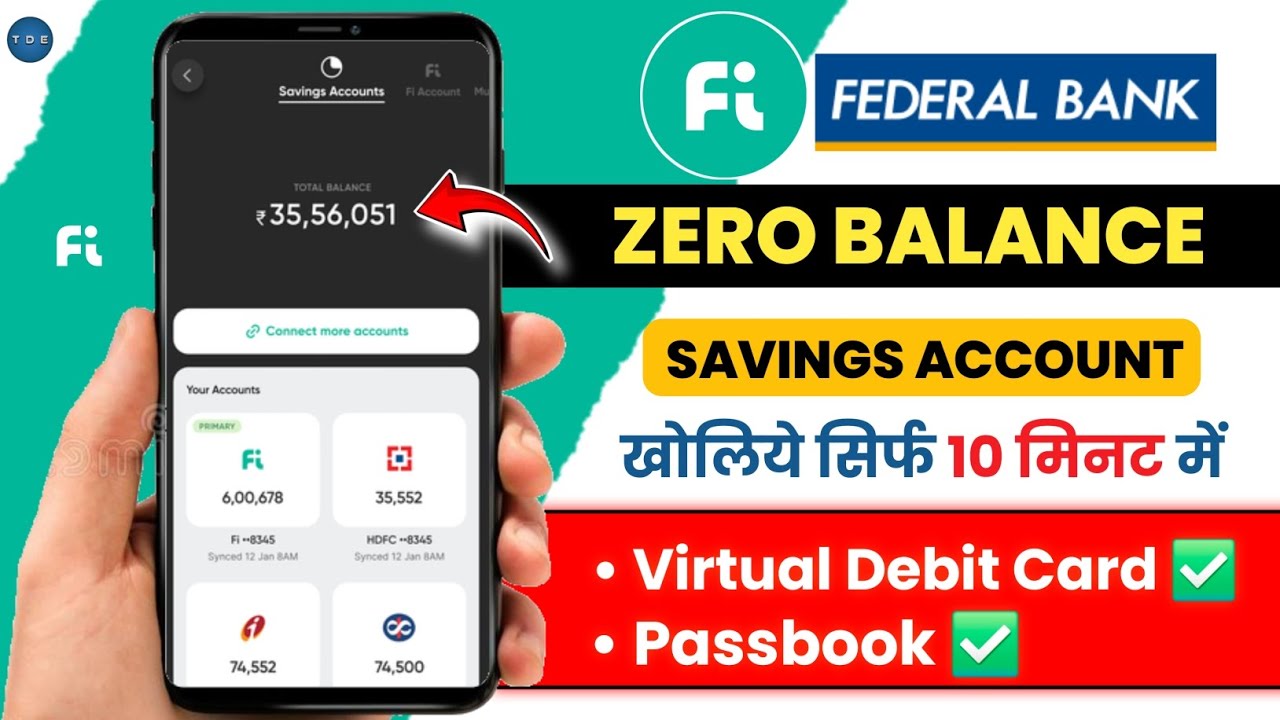 fi money bank account opening | federal bank account | money zero balance account opening online