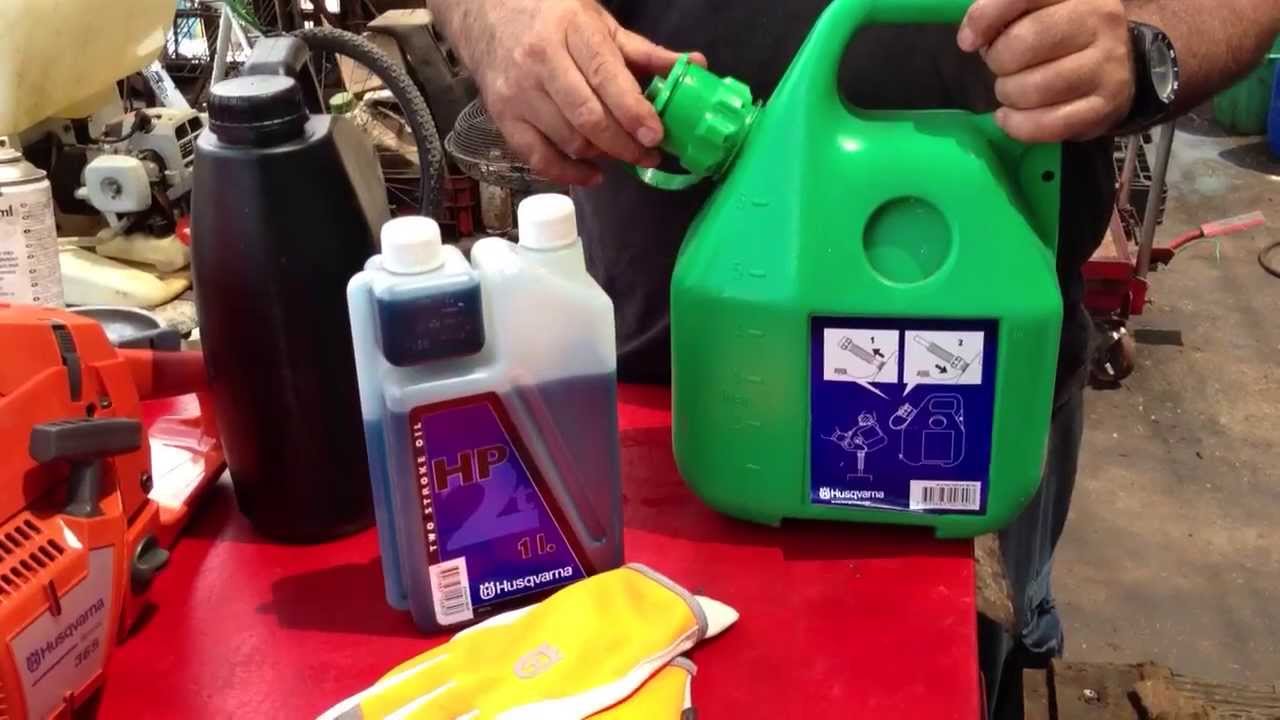 איך להכין דלק תערובת עם שמן הוסקוורנה- HOW TO PREPARE TWO STROKE ENGINE OIL MIX OF HUSQVARNA