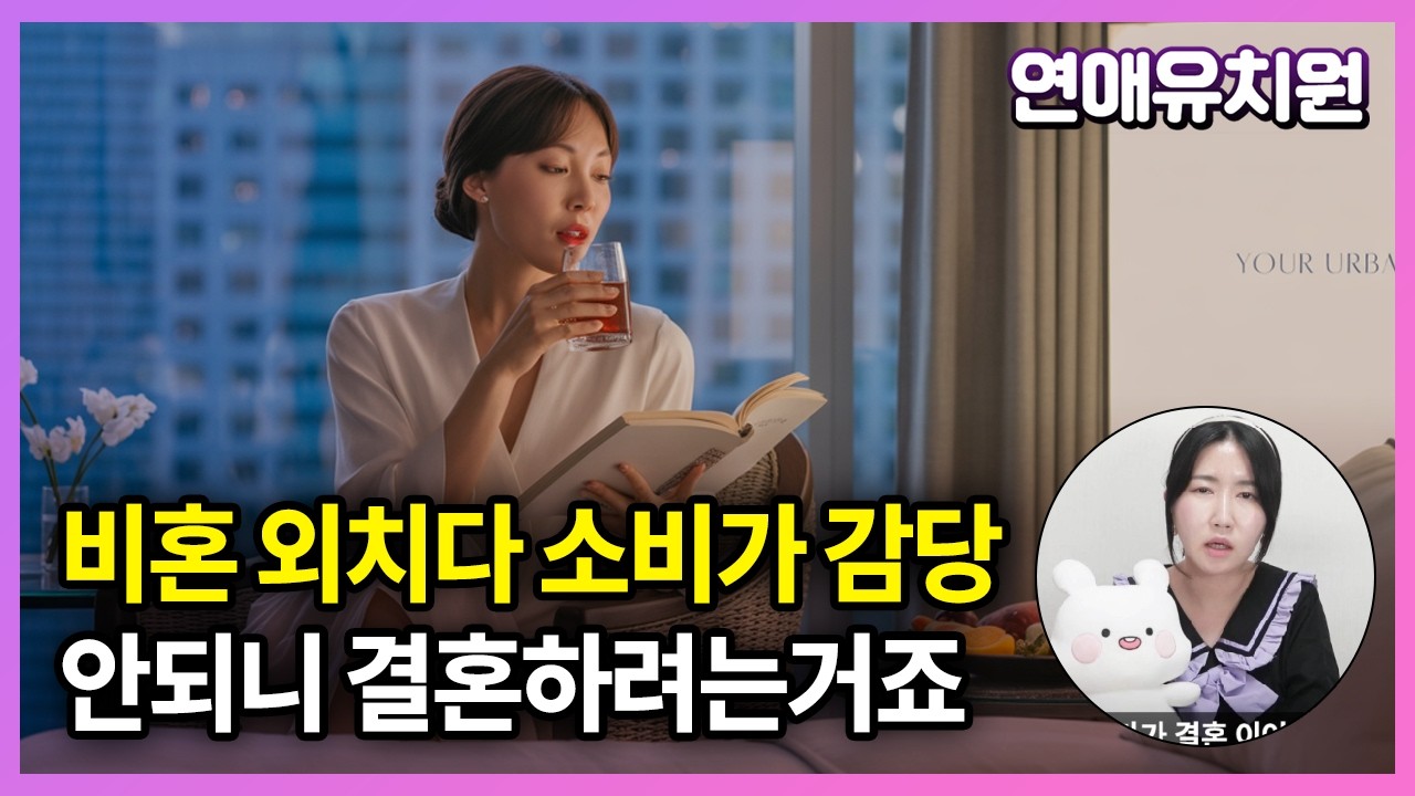 비혼 외치다 소비가 감당 안되니 결혼하려는거죠
