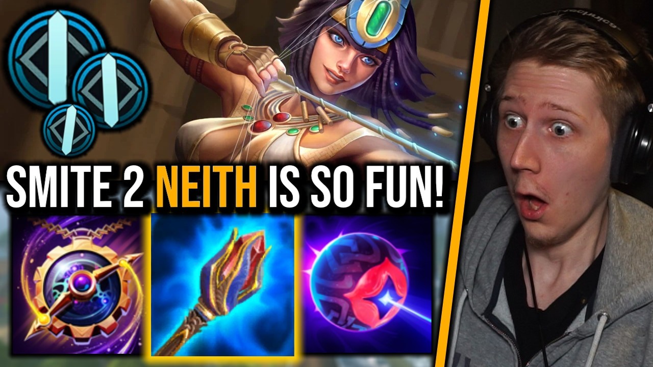 NEITH IS THE MOST FUN GOD IN SMITE 2! Full Int Staff of Myrddin Build!