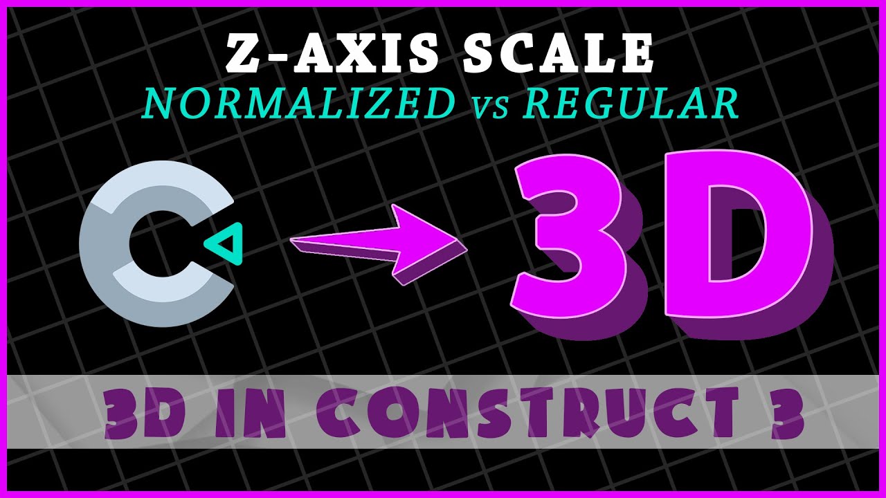 3D in Construct 3 -- Z Axis Scale (what it means & how to change it)