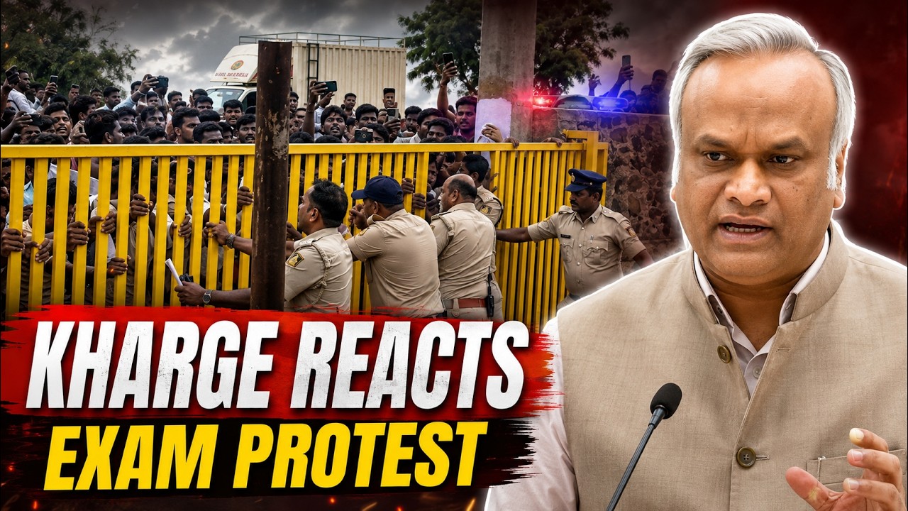 Karnataka Minister Priyank Kharge responds to the Bijapur Police Constable Exam protest