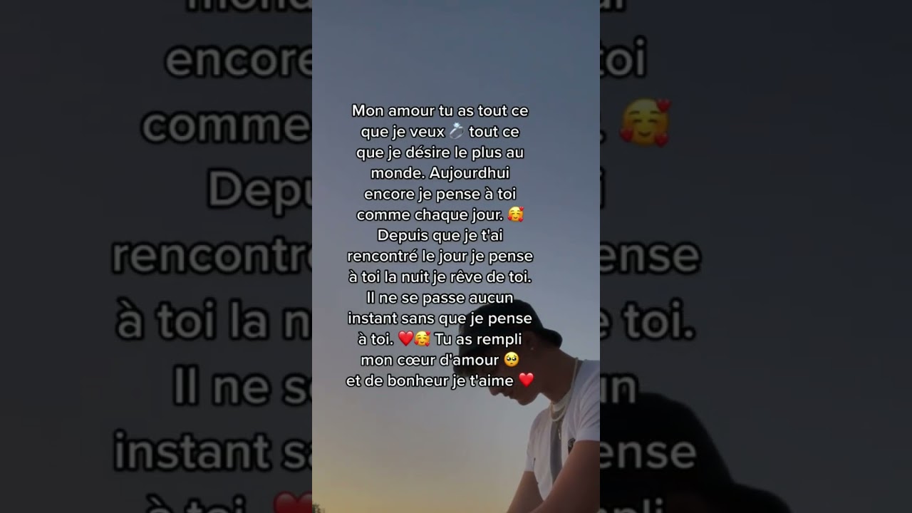 je pense &agrave; toi mon c&oelig;ur 💕💖🌹❤️&zwj;🔥💌💟 #amour #love