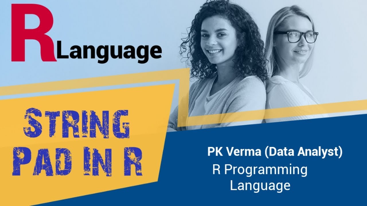 String pad to the column in R | Stringr Package | R Programming Language | RStudio | The PK Tutorial