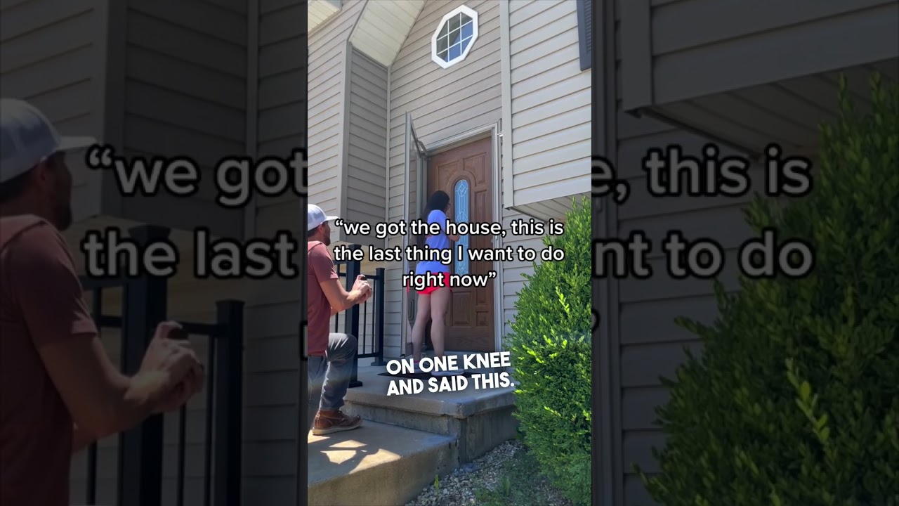 They bought their first home and got engaged in the same day 👏❤️