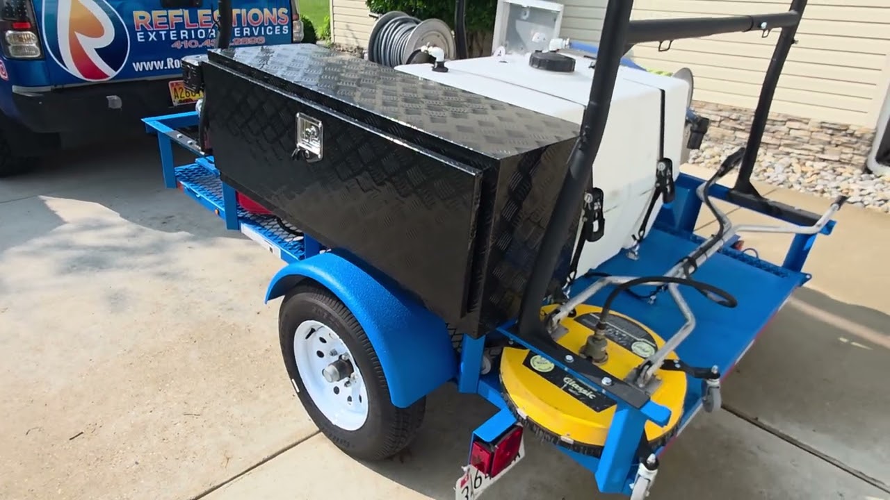 AWESOME 5x8 TurnKey Pressure Washing Trailer- Build I Did Earlier This Year