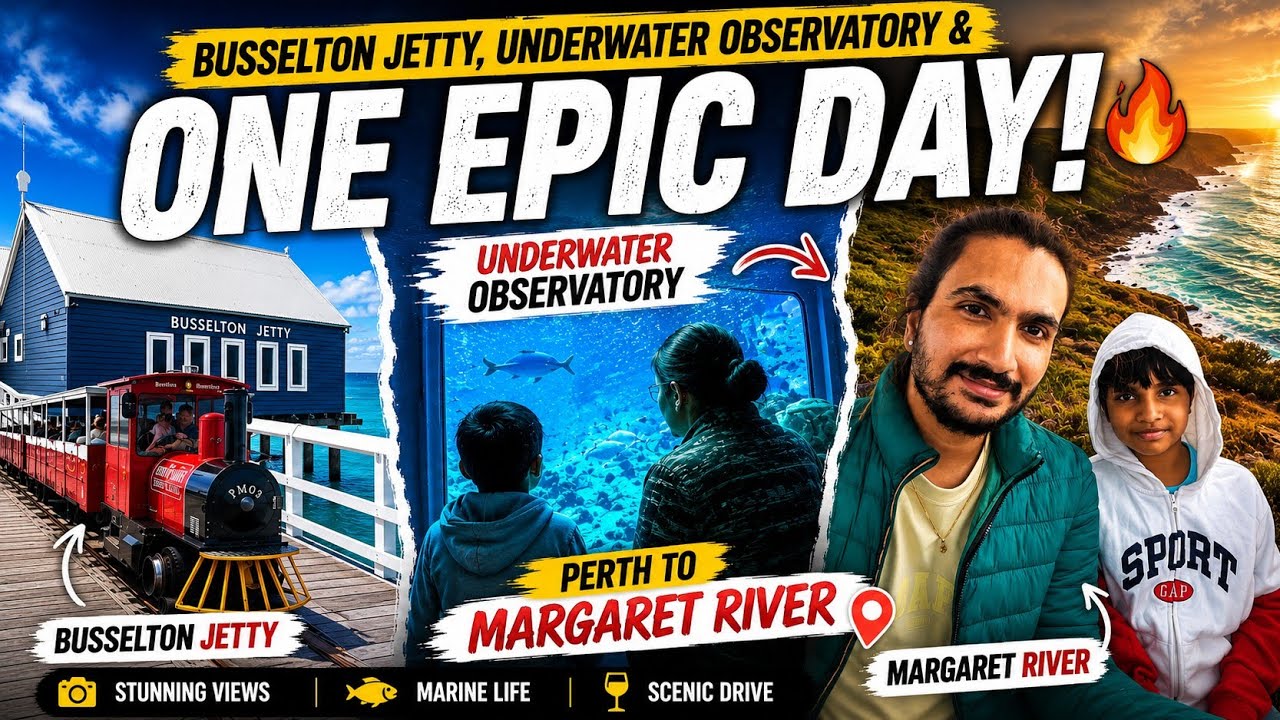 Busselton Jetty, Underwater Observatory & Margaret River in One Epic Day! 🔥