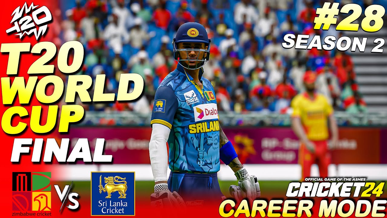 T20 Worldcup Final 🏆 | SL Vs ZIM - CRICKET 24 CAREER MODE  Season 02 Episode #28