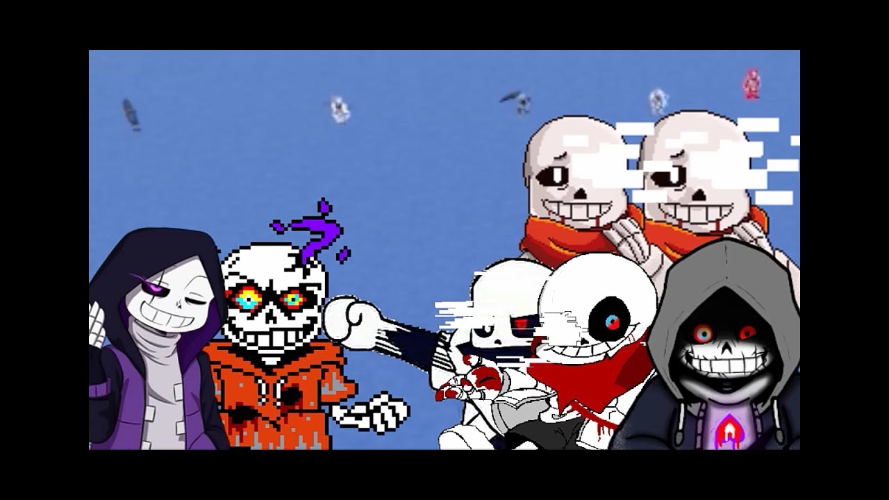 Dusttrust Sans x Epic Sans 2v5 [Undertale Timeline Collapse]