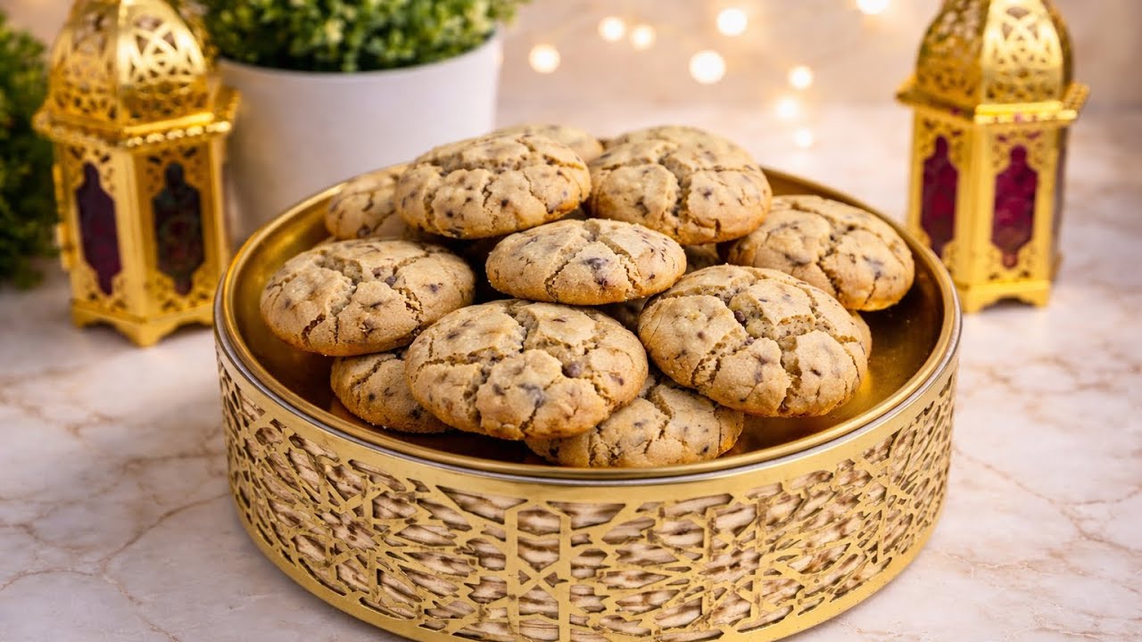 حلويات العيد 2026 اقتصادية وسهلة غريبة كذوب في الفم😍 لعيد الفطر بدون قالب