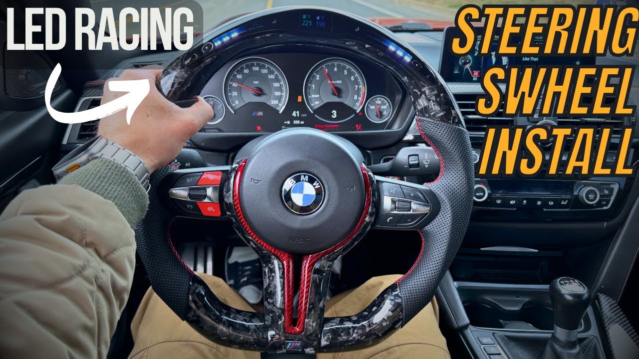 BMW F-Series (F20,F30,F32..F80,F82..) Carbon Fiber LED Racing Steering Wheel Step-By-Step Install