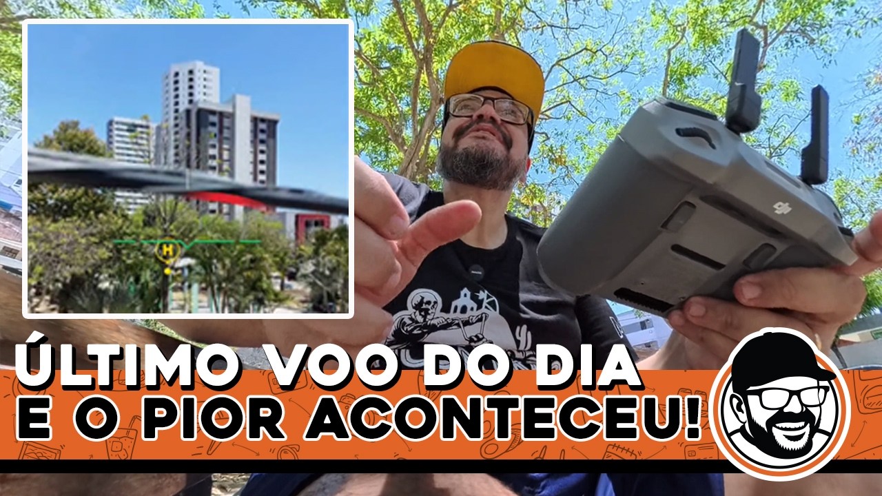 Fui fazer o último voo do dia com o DJI Mini 5 Pro… e o pior aconteceu 😱 CRASH!