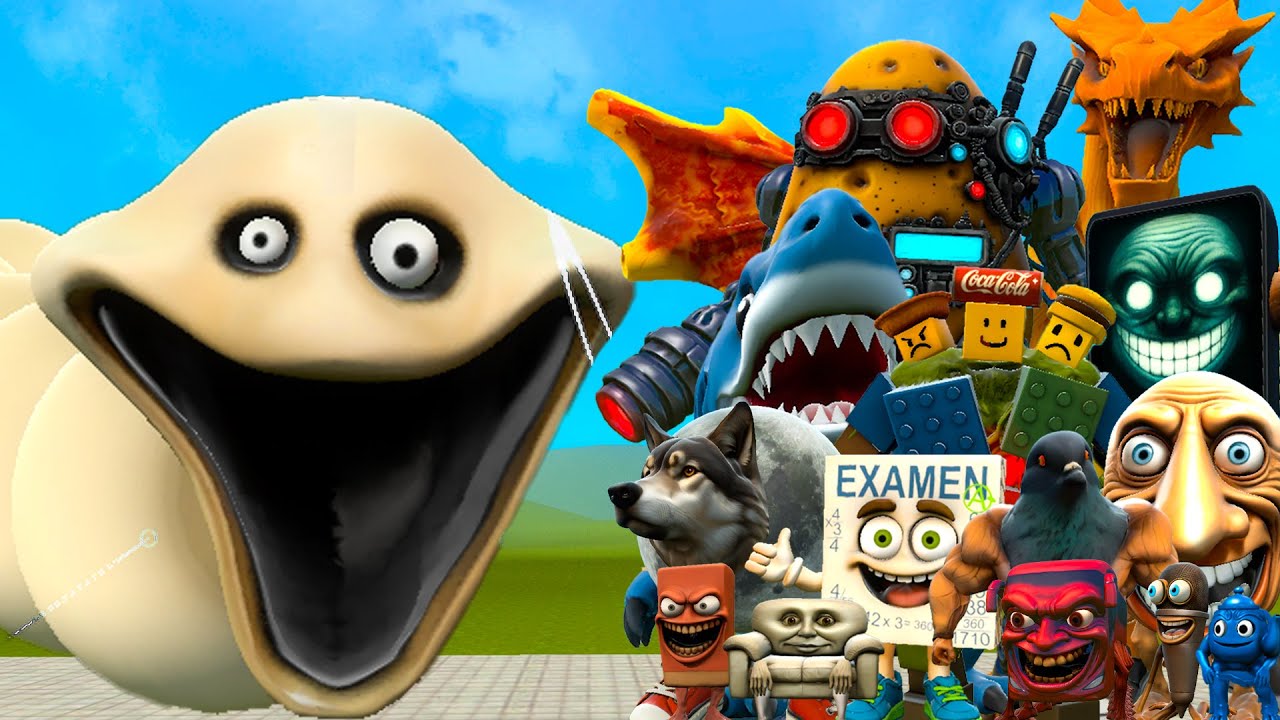 NEW ROBLOX HUNGRY WORM VS ALL ITALIAN BRAINROT MEMES In Garry's Mod!