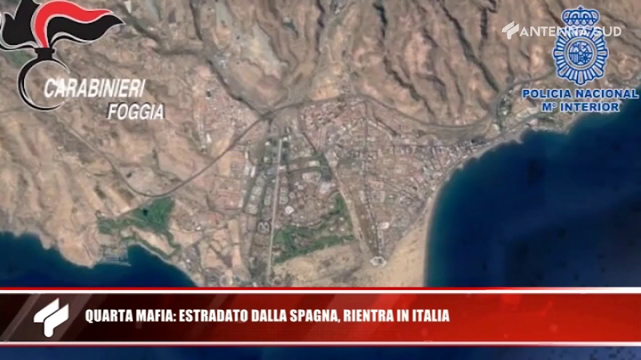 16 novembre 2019 - Quarta mafia: estradato dalla Spagna, rientra in Italia