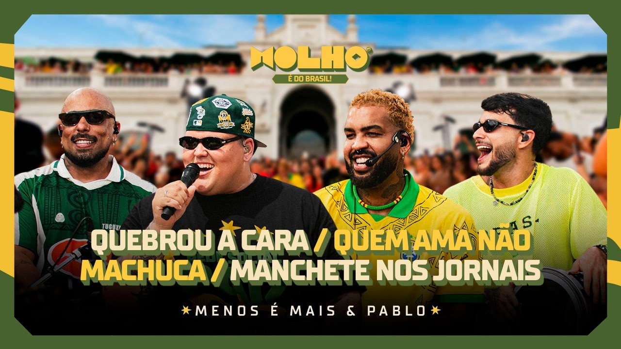 Grupo Menos &eacute; Mais - Quebrou A Cara /  Quem Ama N&atilde;o Machuca / Manchete Dos Jornais (Ao Vivo)