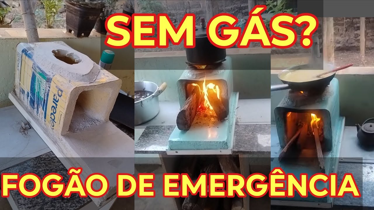 Nunca dependa só do gás | fogão caseiro