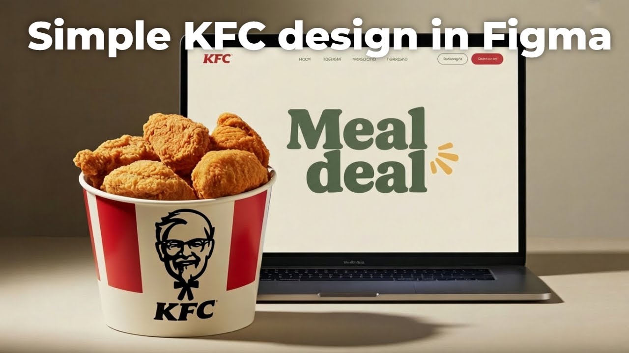 Simple KFC Website in Figma!🤩 Step-by-Step Guide