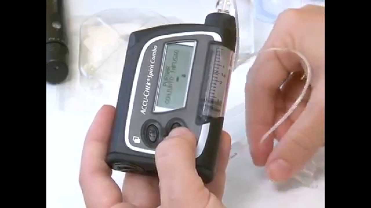 Preparando o sistema de infusão (ACCU-CHEK® Combo)