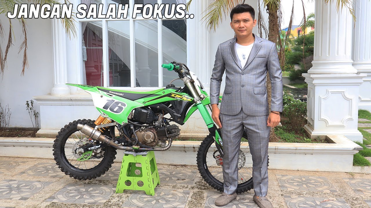 GANTENG!!! BEBEK MODIF 130CC KAWASAKI EDGE SUARANYA BIKIN RESAH RUMAH SULTAN