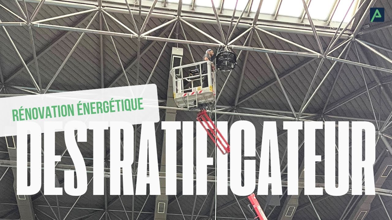 Installation Destratificateur sur le campus de la Doua!